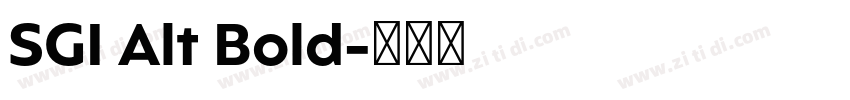 SGI Alt Bold字体转换